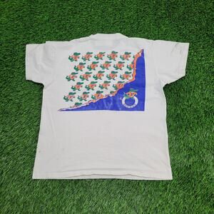Vintage 80s Florida Gators Football Shirt M/L 20x23 Crop USA